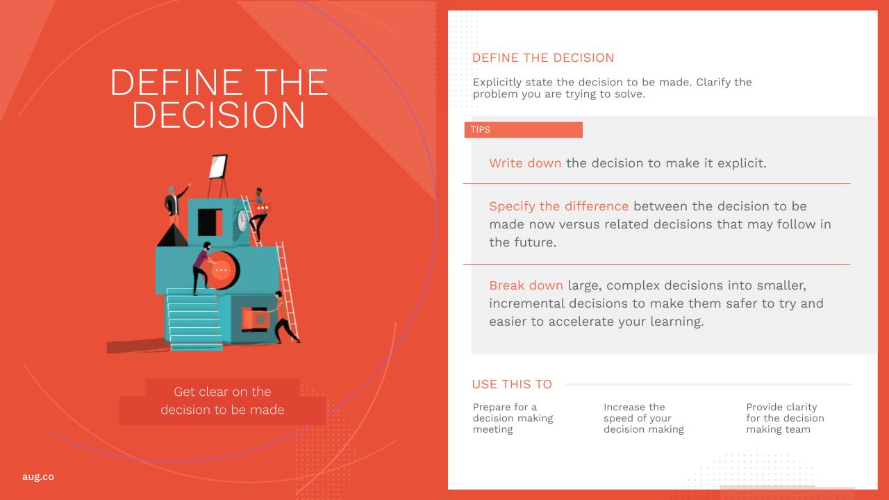 August Public Define the Decision Practice Card