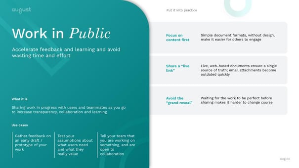 Building Trust Practice Cards - Work in Public | August Public