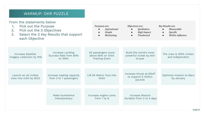 OKR Training Framework | August Public